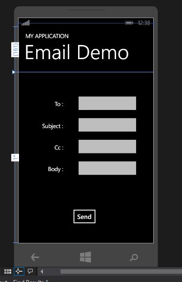 Email Demo in Windows Phone